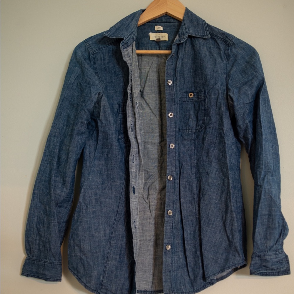 LOFT chambray button down